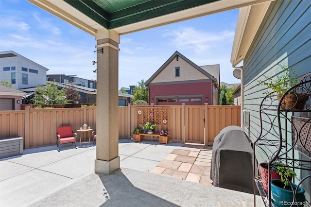 8272 E 55th Pl, Denver, CO 80238 - fenced backyard with a patio area