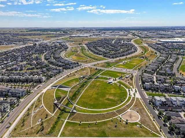 8272 E 55th Pl, Denver, CO 80238 - aerial view of property and surrounding area with nearby suburban area