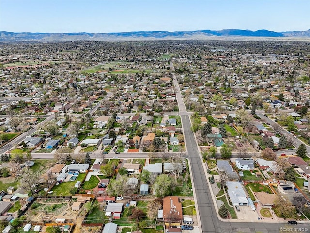 7780 Osceola St, Westminster, CO 80030 - aerial view of residential area with mountains