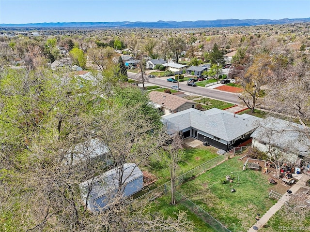 7780 Osceola St, Westminster, CO 80030 - aerial view of residential area with a mountain backdrop