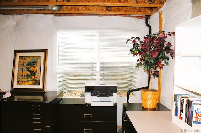 view of home office