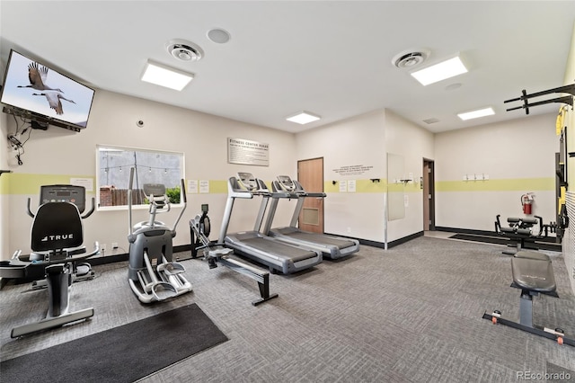 6495 E Happy Canyon Rd Unit 158, Denver, CO 80237 - workout area with baseboards