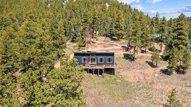 161 Highland Cir, Rye, CO 81069 - aerial view of property and surrounding area with a forest