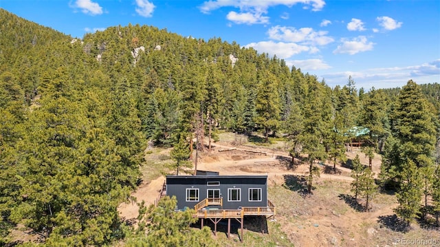 161 Highland Cir, Rye, CO 81069 - view from above of property with a heavily wooded area