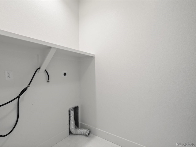 10235 E 59th Ave, Denver, CO 80238 - laundry room featuring hookup for an electric dryer and baseboards