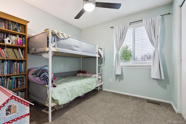21125 E 43rd Ave, Denver, CO 80249 - bedroom with carpet, baseboards, and a ceiling fan