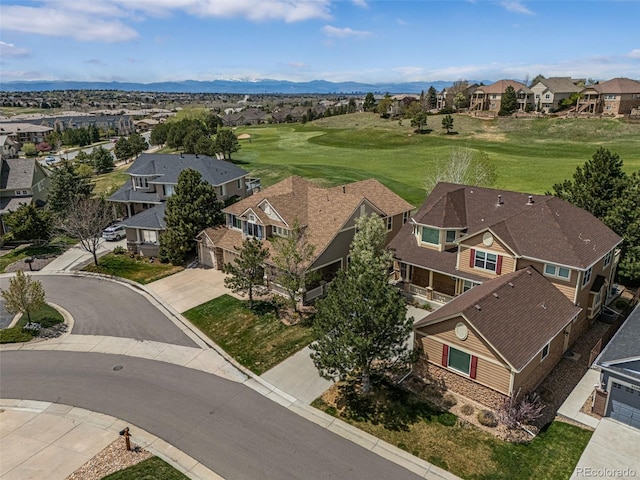 bird's eye view featuring a residential view