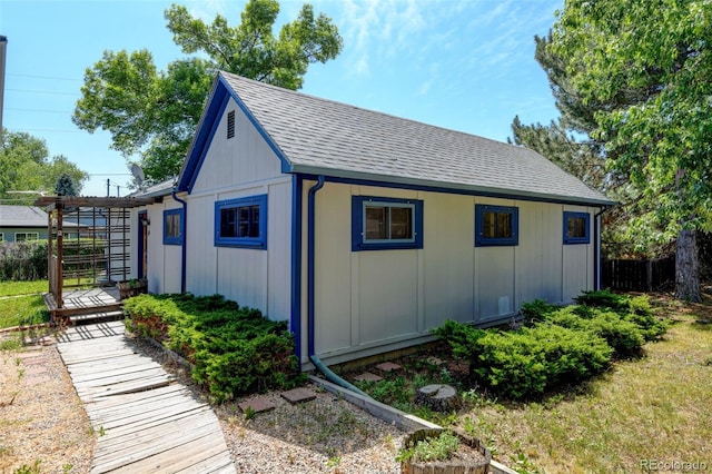 6788 Pierce Way, Arvada, CO 80003 - view of outdoor structure featuring a pergola