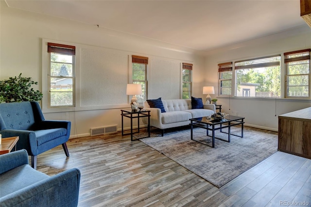 6788 Pierce Way, Arvada, CO 80003 - living area featuring wood finished floors and plenty of natural light