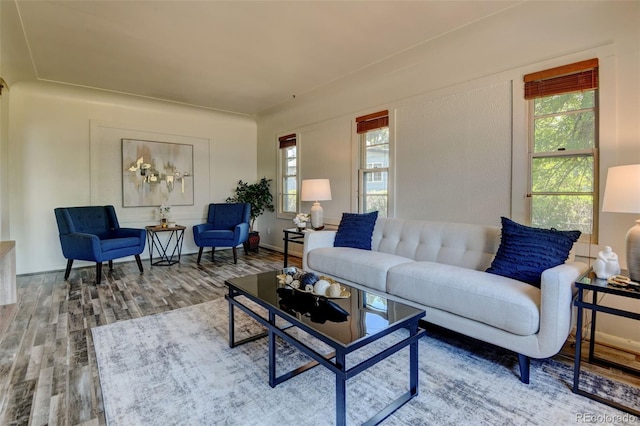 6788 Pierce Way, Arvada, CO 80003 - living room featuring wood finished floors and baseboards