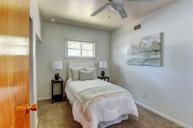 6788 Pierce Way, Arvada, CO 80003 - carpeted bedroom featuring baseboards and a ceiling fan