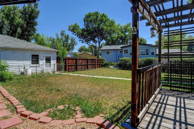 6788 Pierce Way, Arvada, CO 80003 - view of yard featuring a pergola