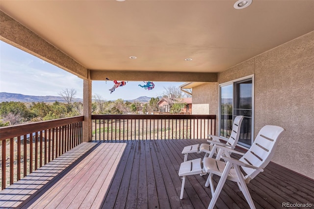 1041 Rockafellow Ct, Canon City, CO 81212 - deck with a mountain view