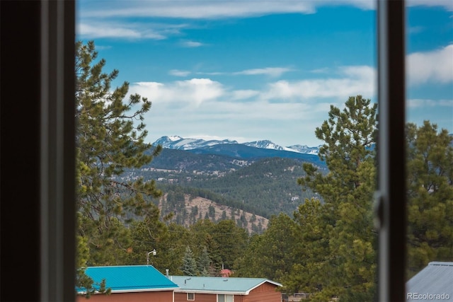 28364 Tresine Dr, Evergreen, CO 80439 - mountain view featuring a forest