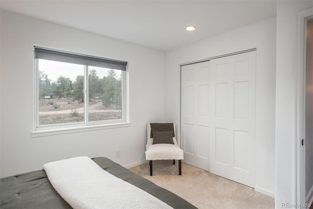 28364 Tresine Dr, Evergreen, CO 80439 - carpeted bedroom featuring recessed lighting and a closet