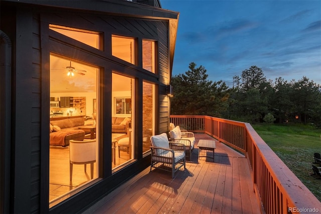 28364 Tresine Dr, Evergreen, CO 80439 - deck with a yard and outdoor lounge area