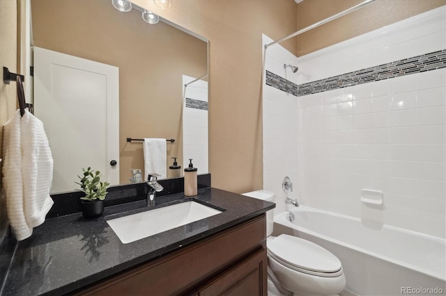 1950 W 67th Ave, Denver, CO 80221 - full bathroom featuring vanity, shower / tub combination, and toilet