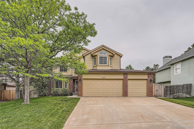 11522 Pine Grove Ln, Parker, CO 80138 - traditional-style home featuring brick siding, driveway, and an attached garage