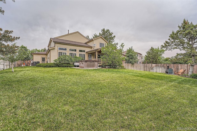 11522 Pine Grove Ln, Parker, CO 80138 - rear view of property featuring a hot tub