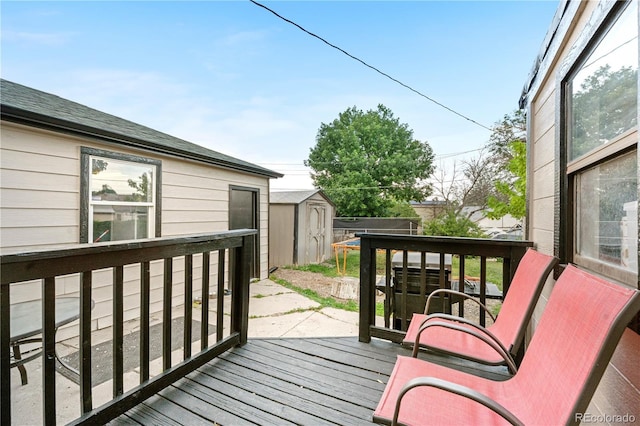 8820 Poze Blvd, Thornton, CO 80229 - wooden terrace featuring a storage shed