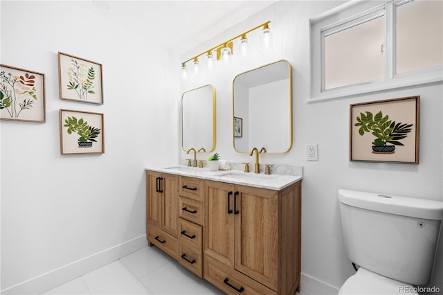 6643 W Roxbury Pl, Littleton, CO 80128 - bathroom featuring double vanity and tile patterned flooring