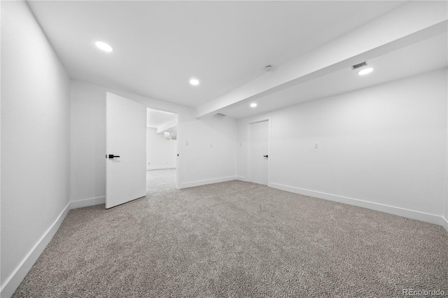 6643 W Roxbury Pl, Littleton, CO 80128 - finished basement with carpet floors and recessed lighting
