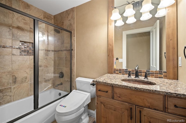 29210 Northstar Ln, Evergreen, CO 80439 - full bathroom with vanity and enclosed tub / shower combo