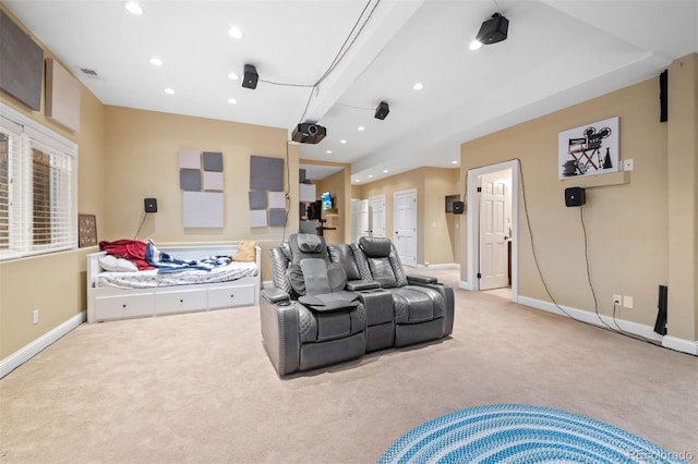 29210 Northstar Ln, Evergreen, CO 80439 - cinema featuring light carpet and recessed lighting
