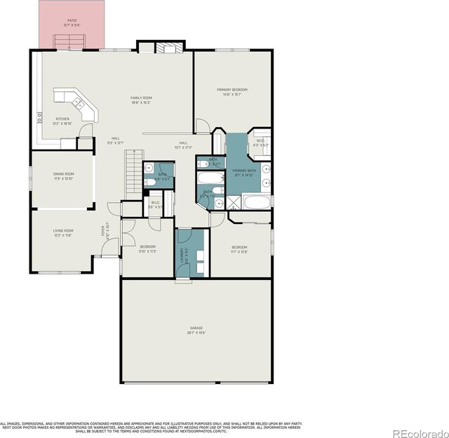 5214 S Tibet St, Aurora, CO 80015 - floor plan / room layout