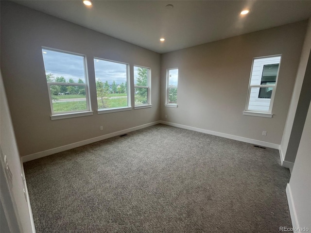 1613 Winter Glow Dr, Windsor, CO 80550 - spare room with plenty of natural light, recessed lighting, carpet, and baseboards