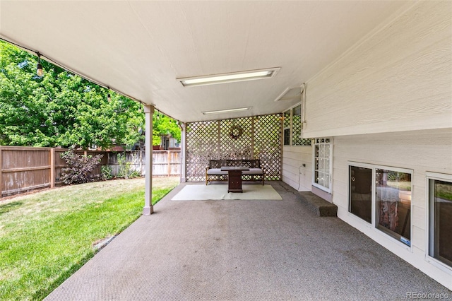 3612 Rosewalk Cir, Highlands Ranch, CO 80129 - fenced backyard featuring a patio area