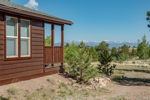 91 Canteen Way, Hartsel, CO 80449 - view of side of home featuring a mountain view