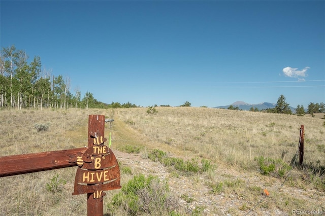 91 Canteen Way, Hartsel, CO 80449 - view of yard featuring a mountain view and a view of countryside
