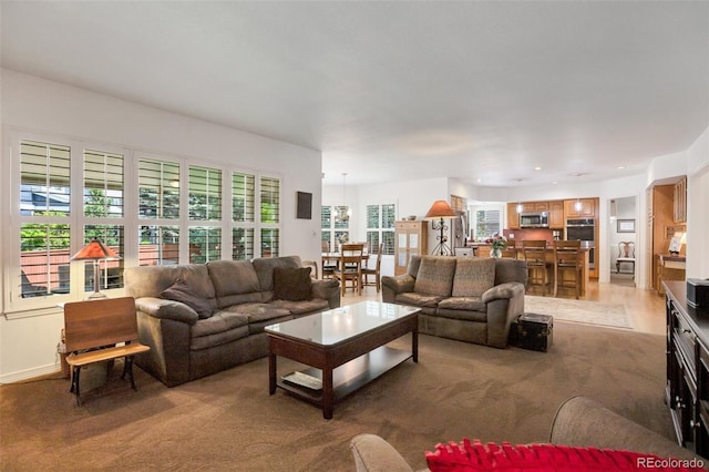 2359 Indian Paintbrush Cir, Highlands Ranch, CO 80129 - living area featuring light colored carpet