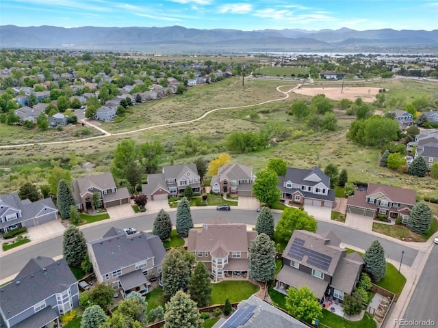 2359 Indian Paintbrush Cir, Highlands Ranch, CO 80129 - aerial view of residential area featuring mountains