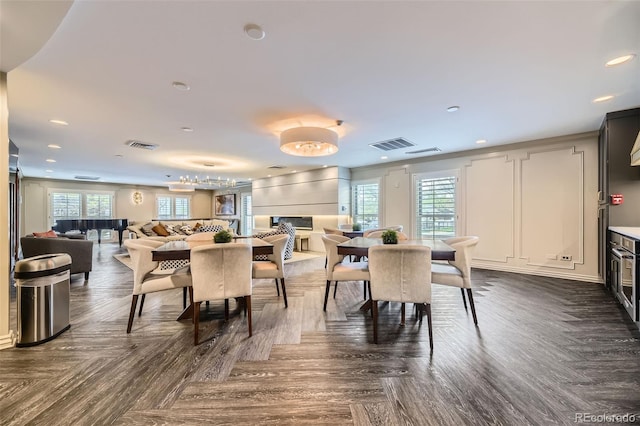 130 N Pearl St Unit 1001, Denver, CO 80203 - dining area featuring recessed lighting and visible vents