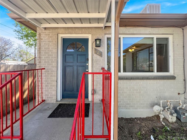828 Mariposa St, Denver, CO 80204 - view of exterior entry featuring brick siding