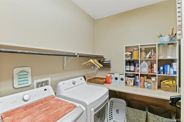 laundry room with washer and clothes dryer