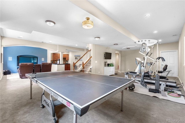 12665 S Robinson Ranch Ct, Parker, CO 80134 - recreation room featuring recessed lighting