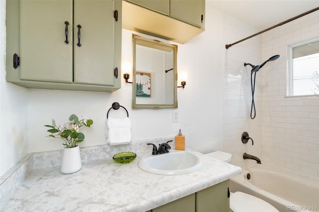 9100 Yucca Way, Thornton, CO 80229 - bathroom with shower / bath combination, vanity, and toilet