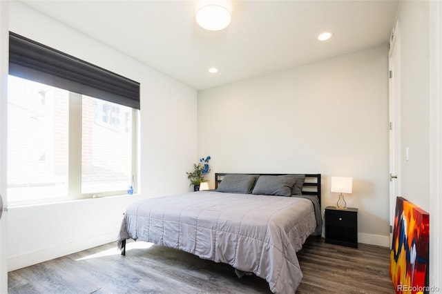 1323 Elati St Unit 3, Denver, CO 80204 - bedroom featuring wood finished floors, baseboards, and recessed lighting