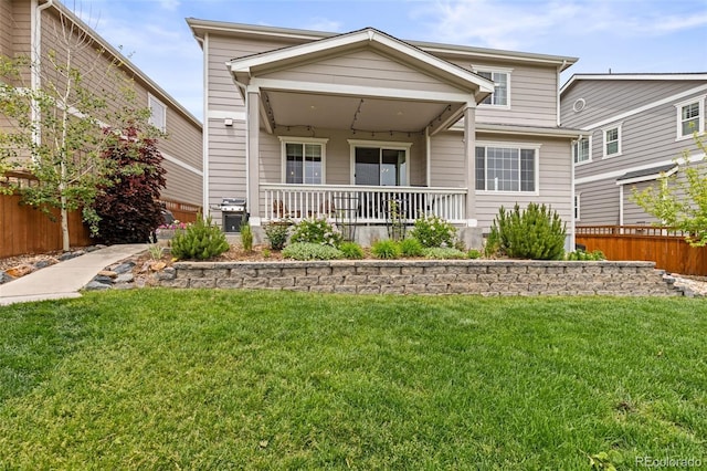 3319 Starry Night Loop, Castle Rock, CO 80109 - rear view of house with a yard and a porch