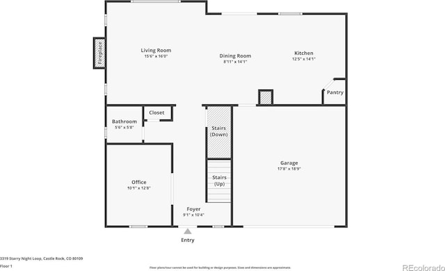 3319 Starry Night Loop, Castle Rock, CO 80109 - home floor plan