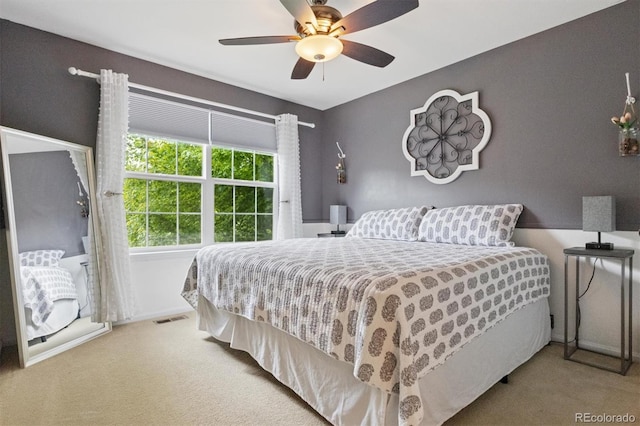 3540 Brushwood Dr, Castle Rock, CO 80109 - bedroom with carpet flooring and ceiling fan