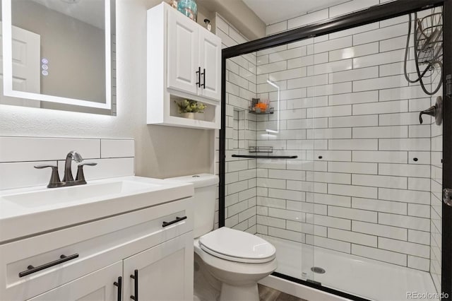 3540 Brushwood Dr, Castle Rock, CO 80109 - bathroom with a shower stall and vanity