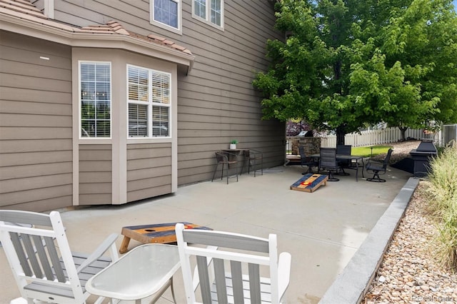 3540 Brushwood Dr, Castle Rock, CO 80109 - view of patio featuring outdoor dining space