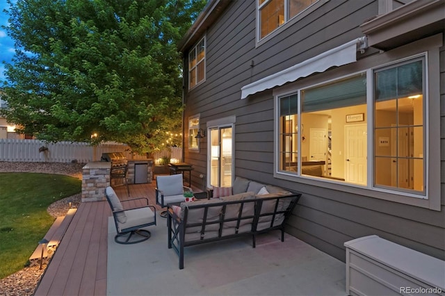 3540 Brushwood Dr, Castle Rock, CO 80109 - view of patio with outdoor lounge area