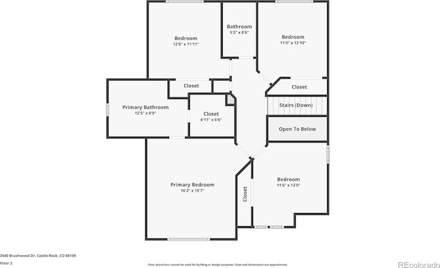 3540 Brushwood Dr, Castle Rock, CO 80109 - view of room layout