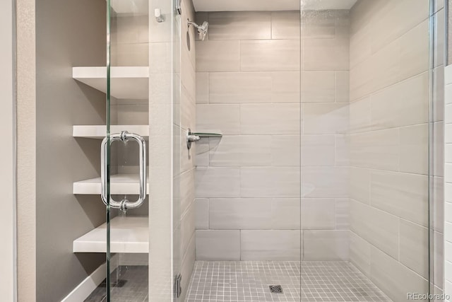 bathroom with an enclosed shower