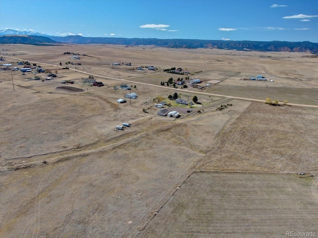 bird's eye view featuring a mountain view